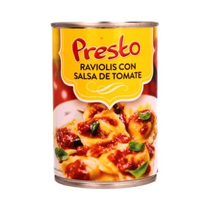 PRESTO Raviolis con salsa de tomate 420 g.