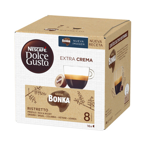DOLCE GUSTO Café  en cápsulas espresso bonka I8, 16 uds. 