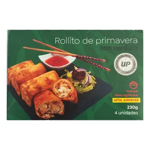 UP Rollitos primavera con verdura congelados 4 uds. 230 g.