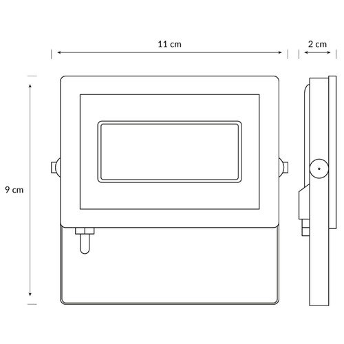 Proyector exterior 10W, luz fría IP65 LOIS PHILIPS.