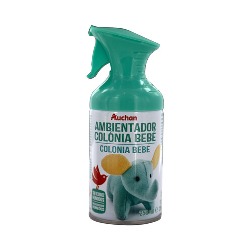 PRODUCTO ALCAMPO Ambientador en spray con aroma a colónia de bebe 250 ml.