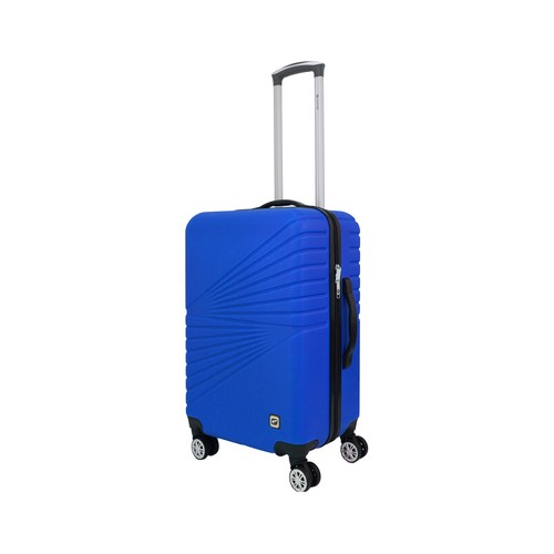 Maleta mediana rígida tipo trolley SPOTILIGHT, ABS, 4 ruedas dobles, 41x60x23 cm, color azul, AIRPORT ALCAMPO.