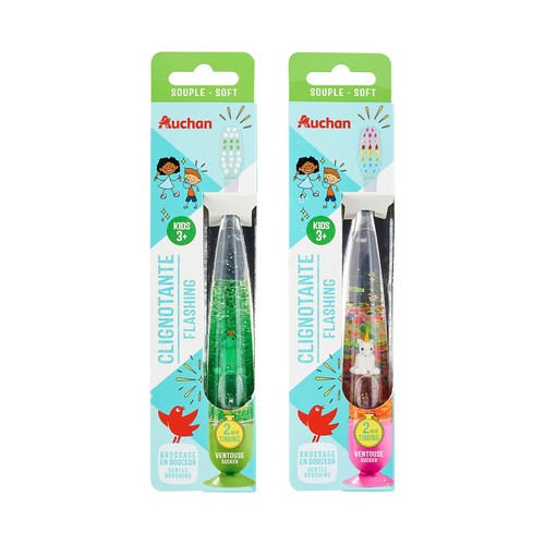 PRODUCTO ALCAMPO Cepillo de dientes infantil (a partir de 3 años) con filamentos suaves.