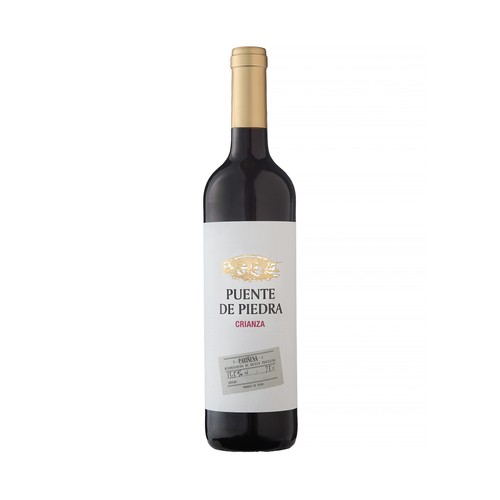PUENTE DE PIEDRA Vino tinto crianza con D.O.P Cariñena botella 75 cl.