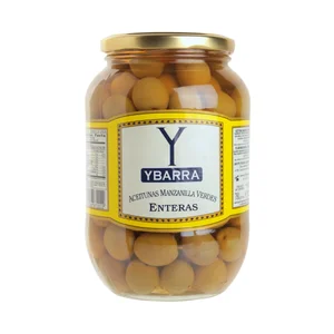 YBARRA Aceitunas verdes manzanilla con hueso YBARRA bote de 500 g.