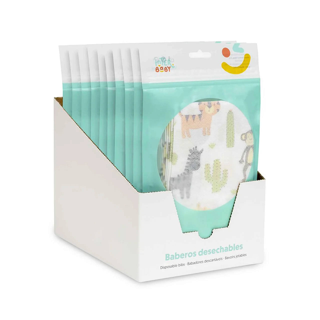 Pack de 10 baberos desechables e impermeables