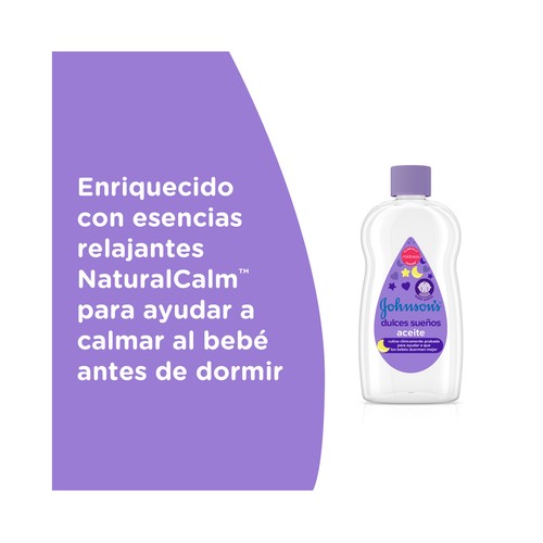 JOHNSON´S Dulces sueños Aceite hidratante que ayuda a nuestros bébes a dormir mejor 300 ml.