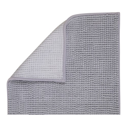 Alfombra de baño tejido nudo 100% microfibra color blanco, 1150g/m², ACTUEL.