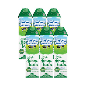 precios Central Lechera Asturiana Leche De Vaca Desnatada De Origen Español 6 X 1L. en Alcampo
