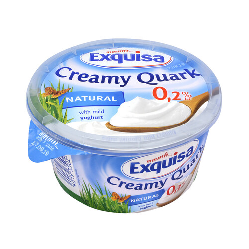 EXQUISA Quark natural con solo 0.2% de materia grasa EXQUISA 500 g.