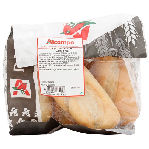 Mini Baguettinas 4 uds. 180 g.