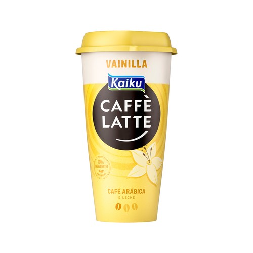 KAIKU Bebida de café Arábica de Guatemala con un toque de vainilla exótica Caffe latte 230 ml.