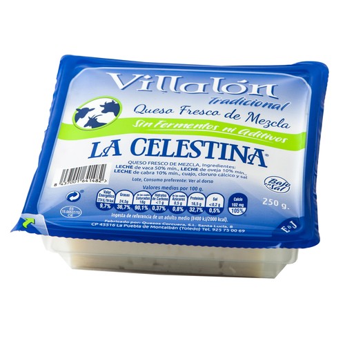 VILLALÓN Queso fresco La Celestina VILLALÓN 250 g.