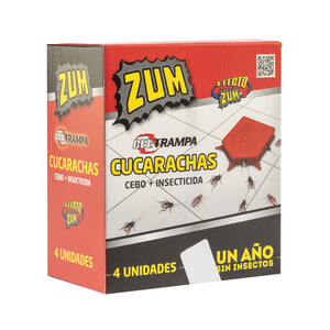 ZUM Gel trampas cucarachas (cebo + insecticida) ZUM 4 uds.