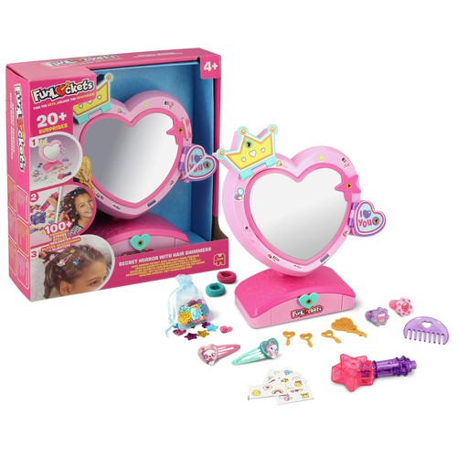 Espejo Secreto con Brillos para el Pelo Funlockets +4 Años JUMBO
