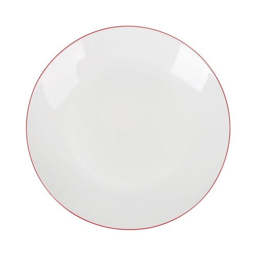 Plato llano 25cm opal amalfi rojo alfares. SOLER
