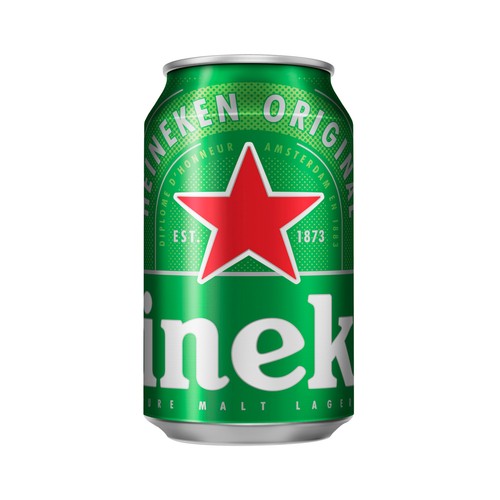 Cerveza HEINEKEN lata de 33 cl.