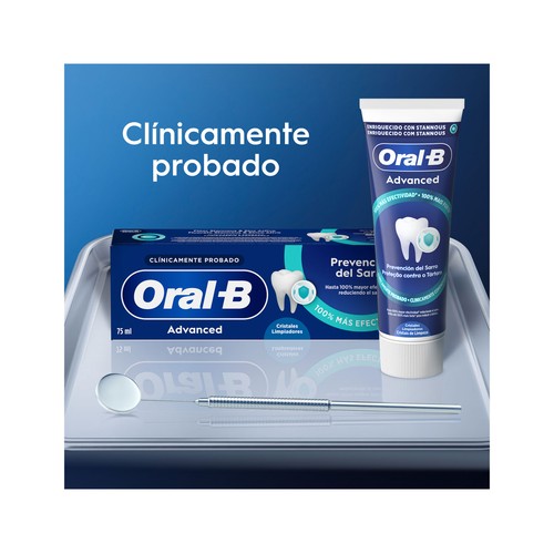 ORAL-B Advanced cristales limpiadores Pasta de dientes para el control del sarro 75 ml.