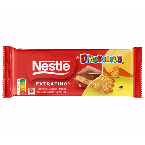 NESTLE Extrafino Chocolate con leche relleno de dinosaurus 84 g.