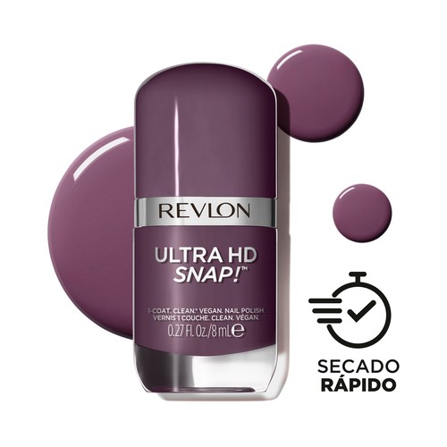 REVLON Ultra hd snap!  tono 033 Grounded Pintauñas de secado rápido y alta cobertura en 1 sola pasada.