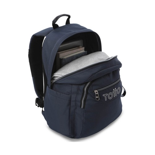 Mochila TOTTO Acuarela Ecole Solid, color azul