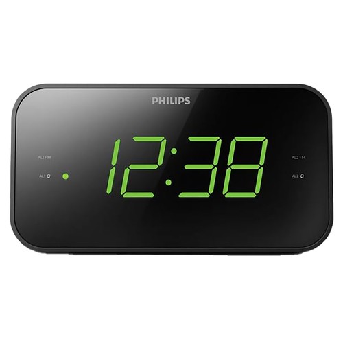 Radio despertador PHILIPS TAR3306/12, sintonización digital, alarma dual.