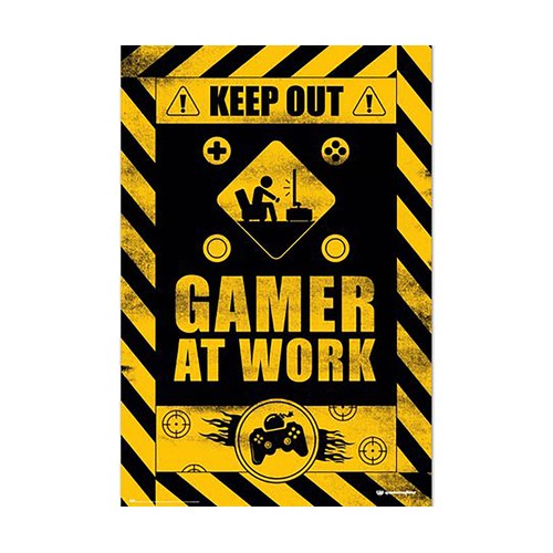 Póster Gameration Gamer at Work 61x91,5cm, GRUPO ERIK.