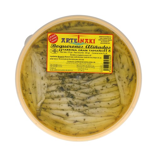 Boquerones aliñados, ARTEIÑAKI, 250 g.