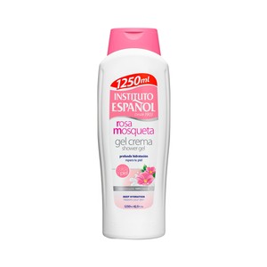 INSTITUTO ESPAÑOL Gel crema para ducha o baño con rosa mosqueta 100% natural INSTITUTO ESPAÑOL 1250 ml.