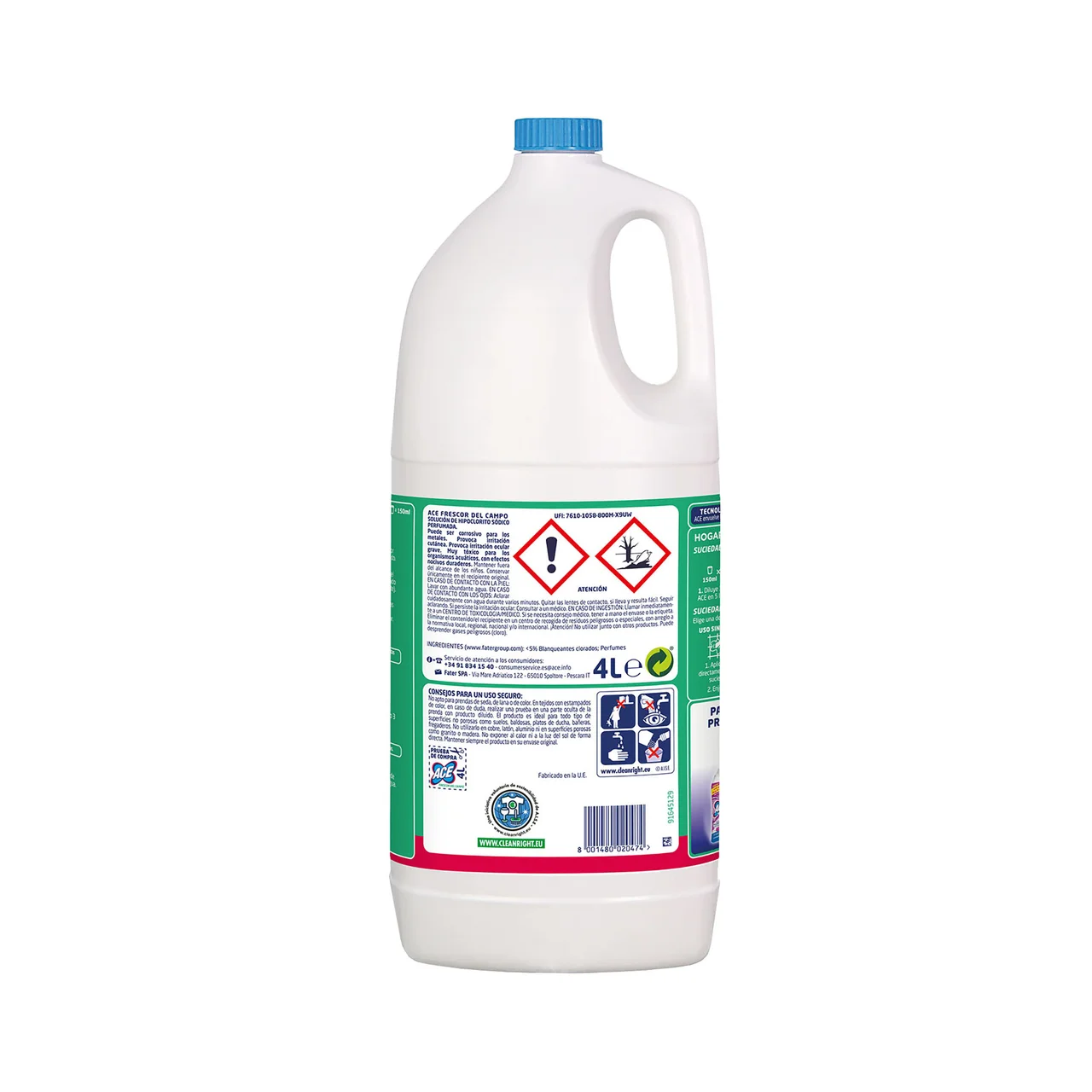 Lejía perfumada frescor de campo 4 l