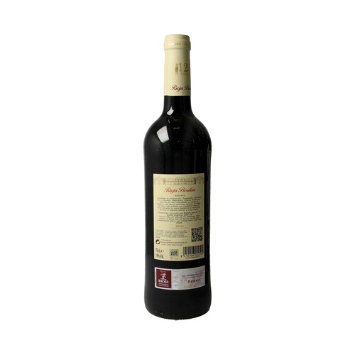 RIOJA BORDÓN  Vino tinto reserva con D.O. Rioja RIOJA BORDÓN botella de 75 cl.