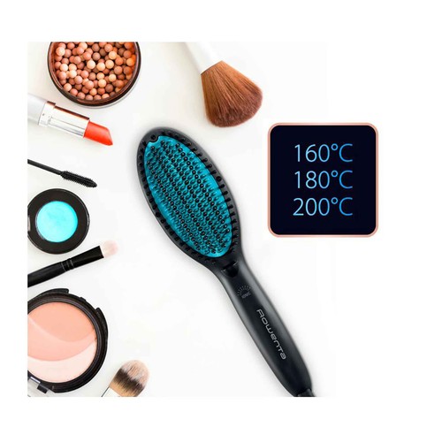 Cepillo alisador ROWENTA Power Straight CF5820, iónico, temperatura max: 200º.
