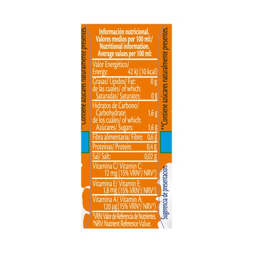 BIFRUTAS Leche con zumo de frutas tropicales, sin azúcares añadidos 6 x 200 ml.
