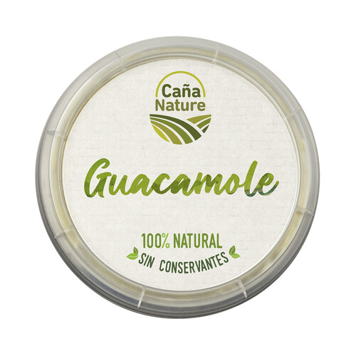 CAÑA NATURE Guacamole tradicional 100% natural, sin conservantes ni gluten CAÑA NATURE 200 g.