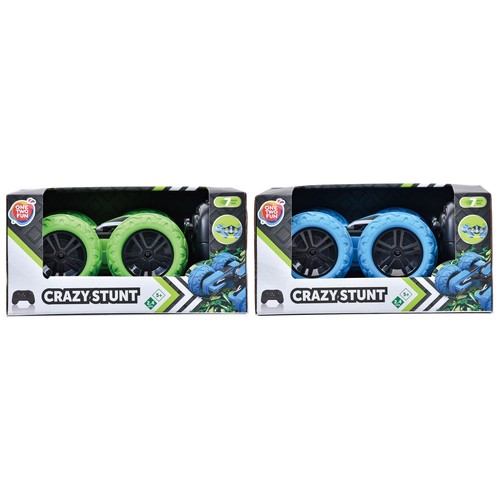 Vehículo radiocontrol acrobático Crazy Sunt, modelos surtidos +5 Años ONE, TWO FUN
