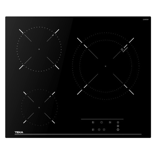 Placa vitrocerámica radiante TEKA TB 6315, potencia 5400W, 3 zonas de cocción, A:60cm.