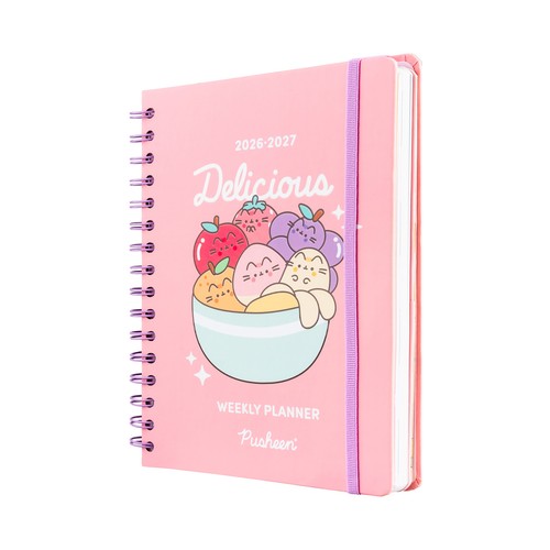 Agenda escolar 26/27 semana vista A5 12 meses Pusheen Fruits. GRUPO ERIK