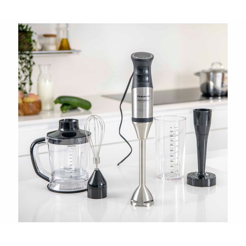 Batidora de mano TAURUS Bapi 1200 Premium Complet, 1200W, 20 velocidades + Turbo, incluye accesorios.