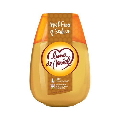 LUNA DE MIEL Miel de flores silvestres fina y sedosa 340 g.