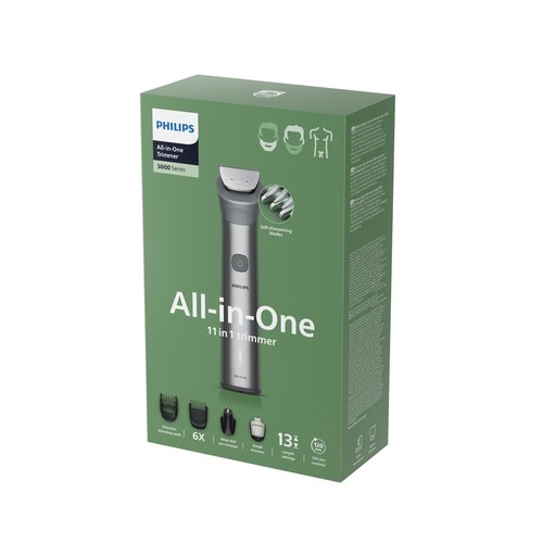Multibarbero PHILIPS MG5941/15, 11 accesorios, uso en seco y humedo, autonomía hasta 120 min
