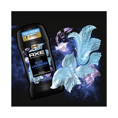 AXE Blue lavender Desodorante en stick para hombre, antitranspirante hasta 72 horas 50 ml.