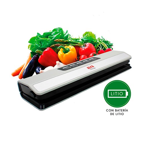 Envasadora al vacío para alimentos ALFA VAC&GO, color negra, 70W, 4 funciones