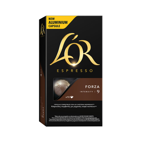 L'OR ESPRESSO Café en cápsulas Forza I9, 10 uds.