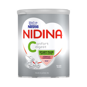 NIDINA Leche (1) de inicio para tomar desde el primer día, fórmula anti regurgitación NIDINA Confort digest 800 g.