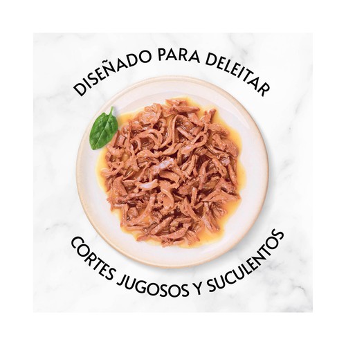PURINA GOURMET Gold delicias suculentas Alimento húmedo para gatos con pescado del océano 85 g.