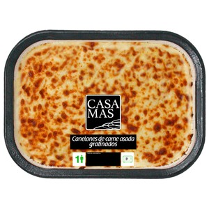 Imagen de CASA MAS Canelones de carne asada gratinados 350 g.