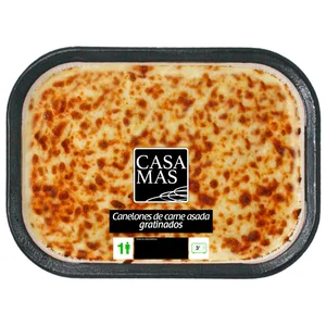 CASA MAS Canelones de carne asada gratinados 350 g.