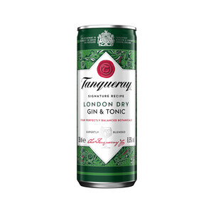 Imagen de TANQUERAY Combinado (Gin & tonic) ginebra tipo London dry gin + tónica lata 25 cl.
