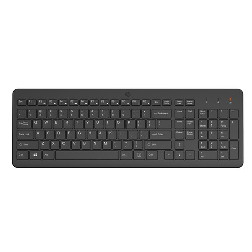 Teclado HP 200 color negro, inalámbrico, a pilas, color negro