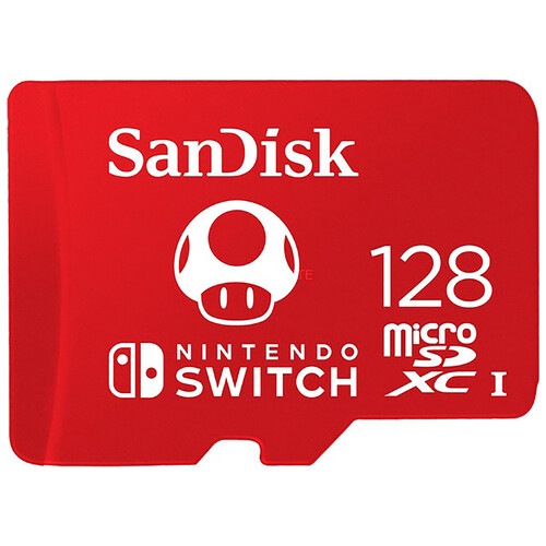 Tarjeta de memoria SANDISK SDXC 128GB para Nintendo Switch.